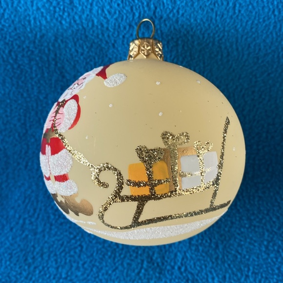 Bombelki Glass Santa Ornament Poland 3” - Picture 2 of 10